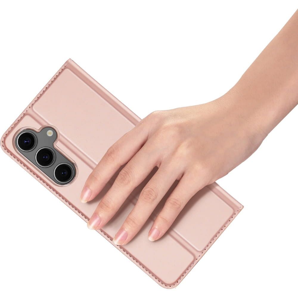 DUX DUCIS wallet case SKIN PRO for SAMSUNG S25 rose