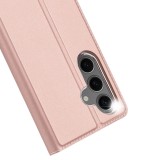 Flipové pouzdro DUX DUCIS wallet case SKIN PRO pro Samsung Galaxy S24 FE, růžová
