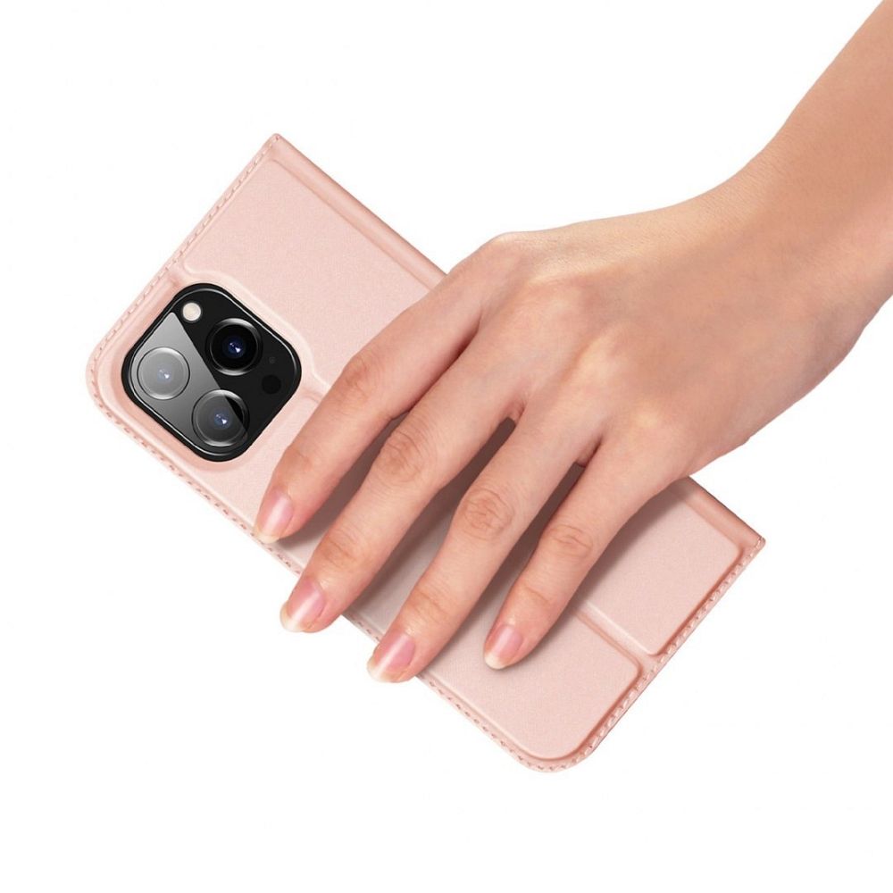 DUX DUCIS wallet case SKIN PRO for IPHONE 14 Pro rose