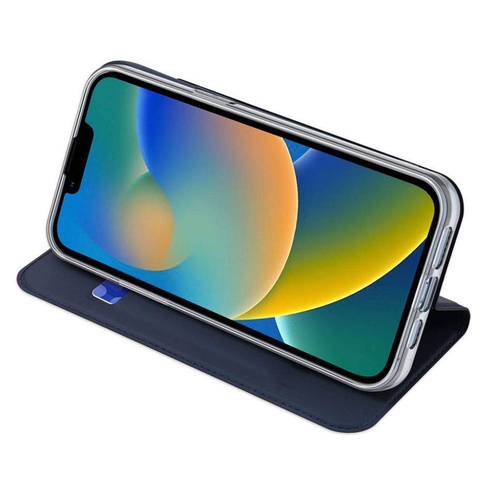 DUX DUCIS wallet case SKIN PRO for IPHONE 14 Plus blue