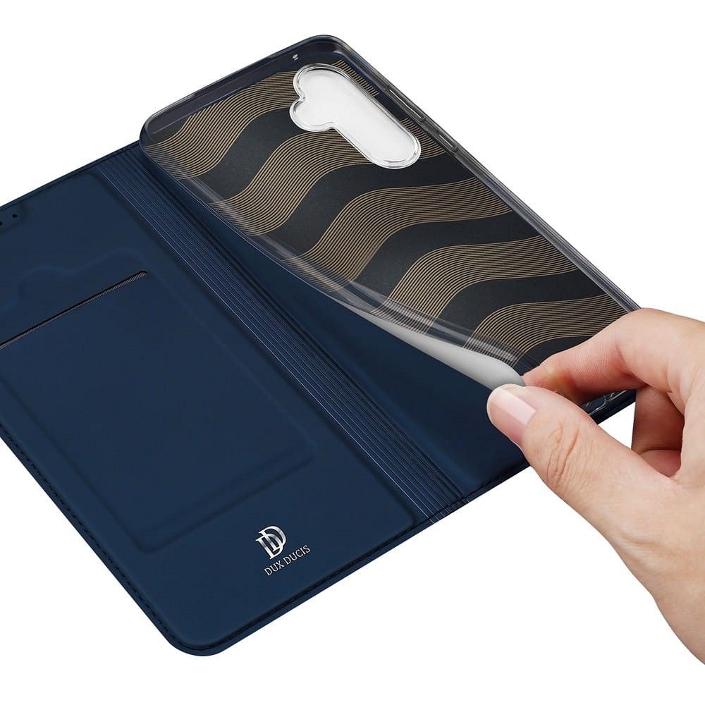 DUX DUCIS wallet case SKIN PRO for SAMSUNG A35 blue