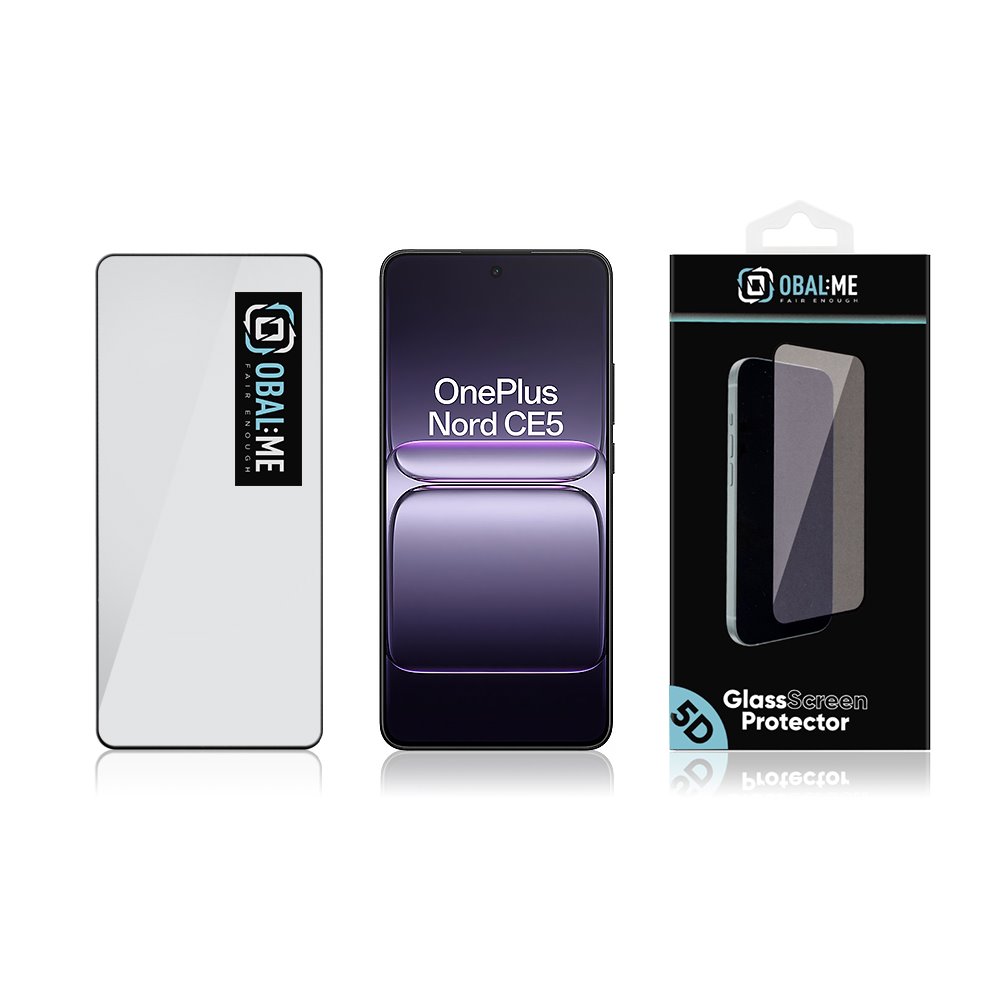 OBAL:ME 5D Tvrzené Sklo pro OnePlus Nord CE5 Black 