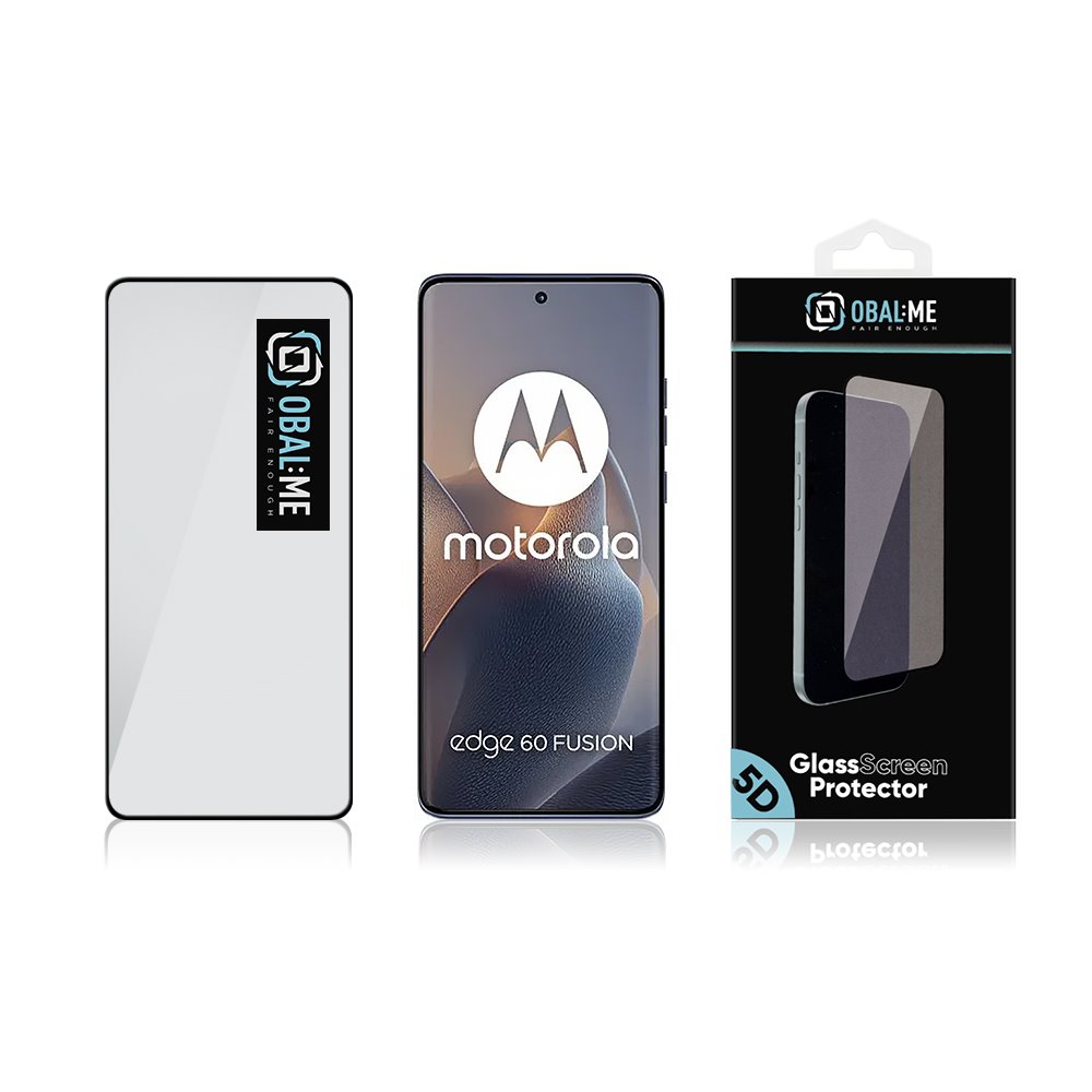 OBAL:ME 5D Tvrzené Sklo pro Motorola Edge 60/60 Pro/60 Fusion Black