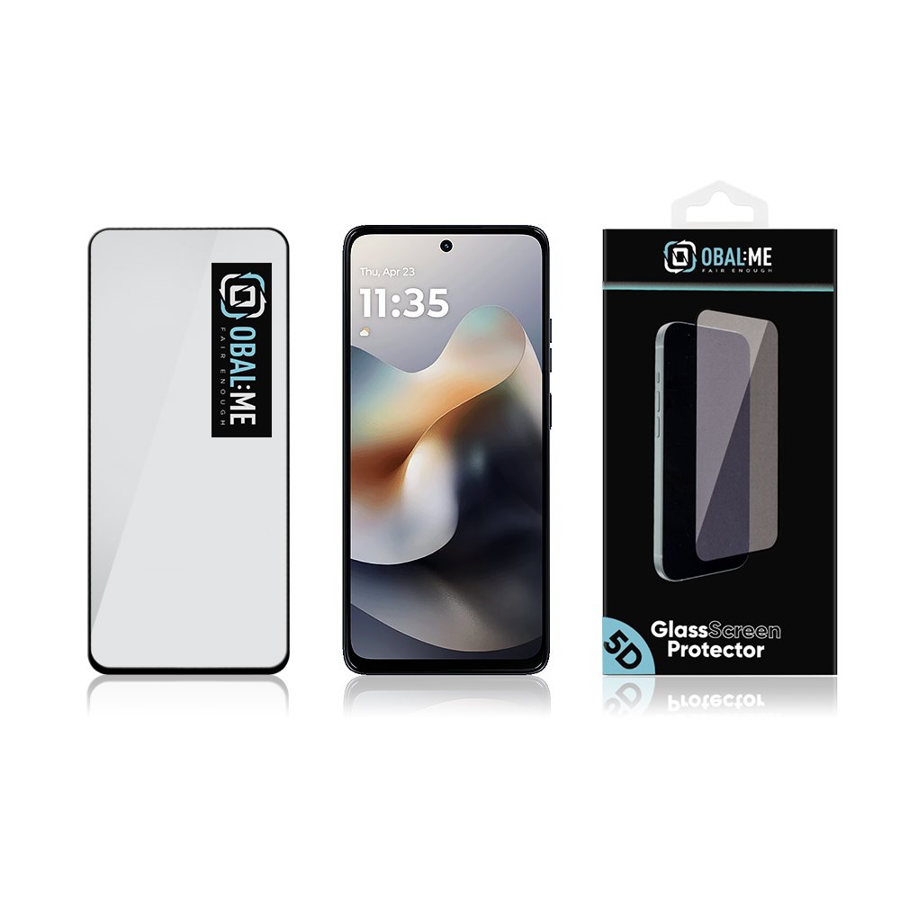OBAL:ME 5D Tvrzené Sklo pro Motorola G56 Black 