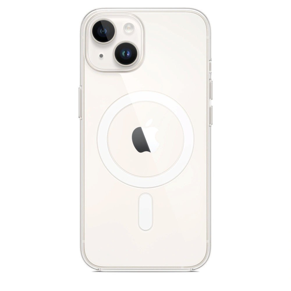 Silikonový kryt MPU13ZM/A Apple vč. Magsafe pro Apple iPhone 14, transparentní