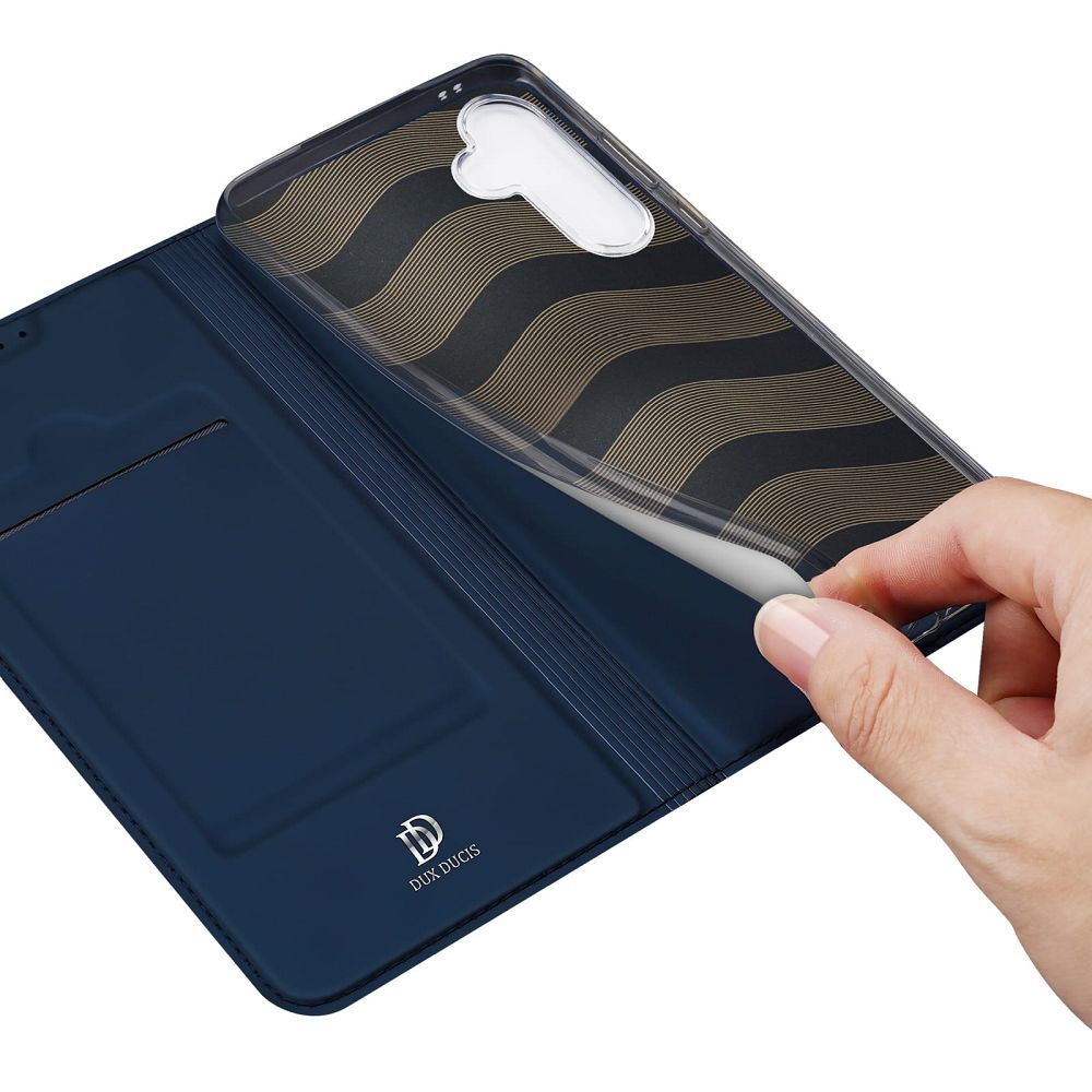 DUX DUCIS wallet case SKIN PRO for SAMSUNG S24 FE blue