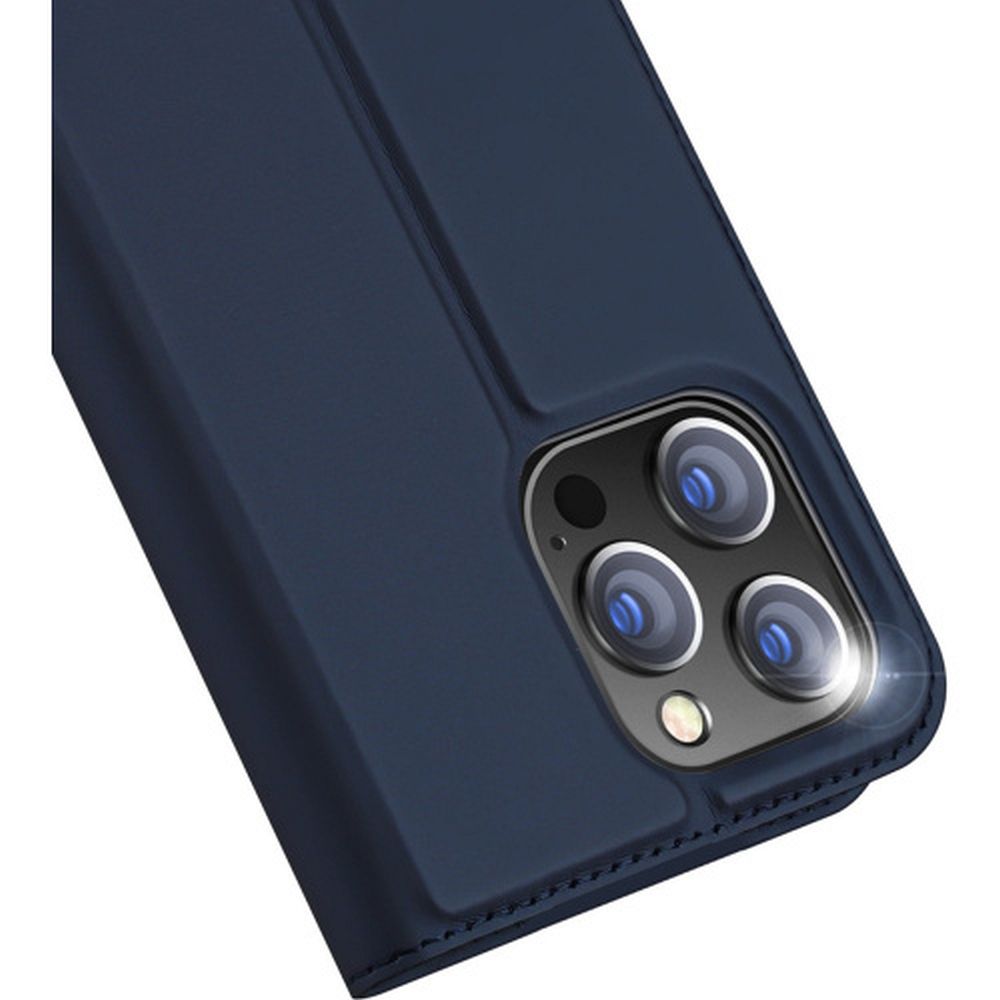 DUX DUCIS wallet case SKIN PRO for IPHONE 15 Pro blue