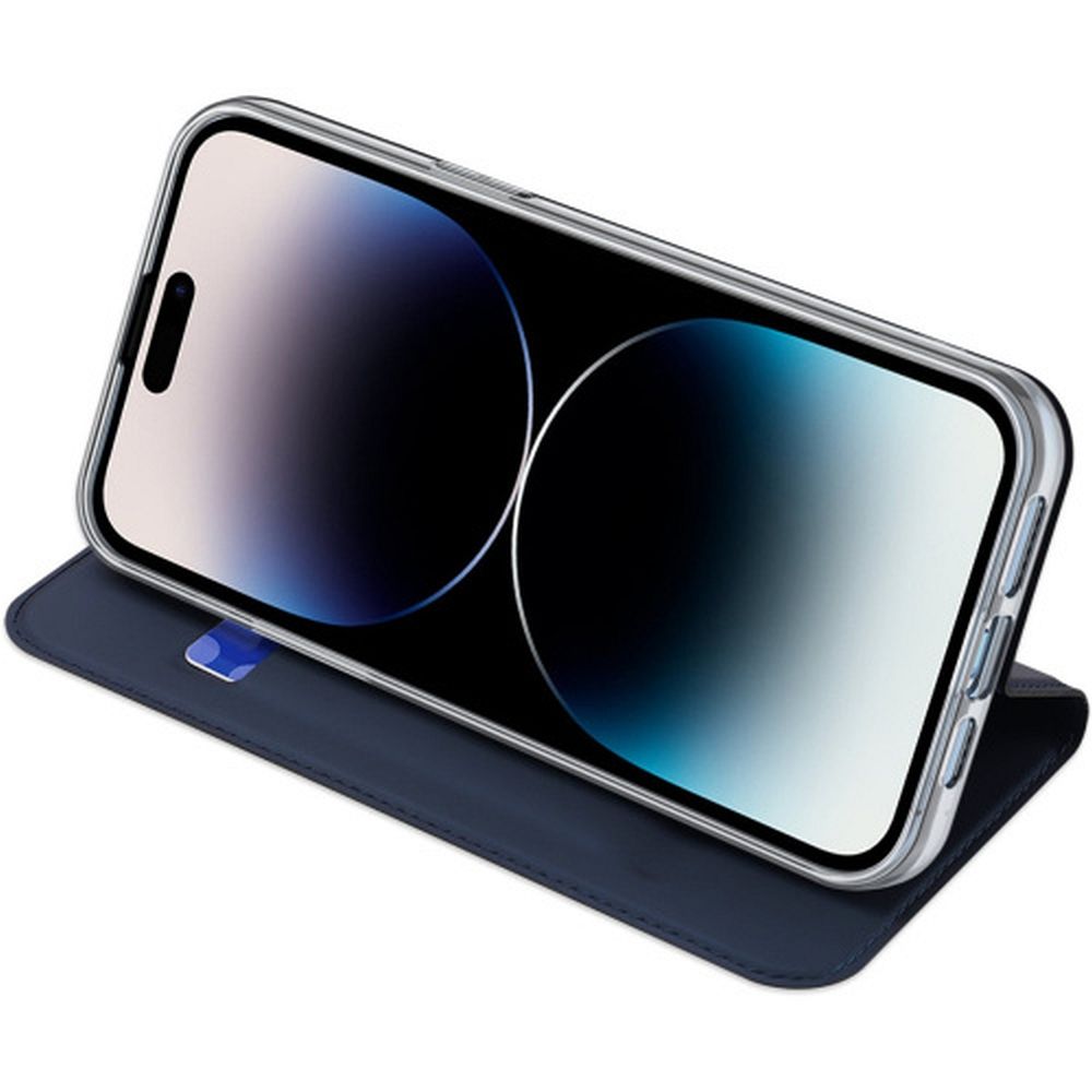 DUX DUCIS wallet case SKIN PRO for IPHONE 15 Pro blue