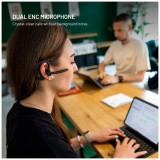 Bluetooth headset FIXED Talk Pro s ENC a otevřenou konstrukcí, černý