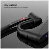 Bluetooth headset FIXED Talk Pro s ENC a otevřenou konstrukcí, černý