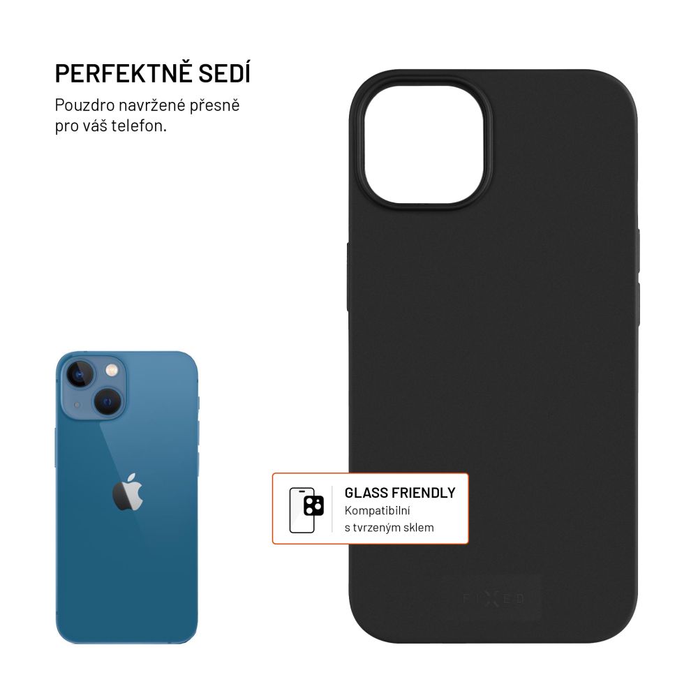 TPU gelový kryt FIXED ReStory pro Apple iPhone 13, černý