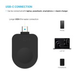 Nabíjecí USB-C adaptér FIXED pro Apple Watch kompatibilní s Powerstation Uni, černý
