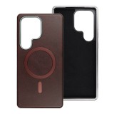 GENTLEMAN MAG COVER Case compatible with MagSafe for SAMSUNG A07 brown