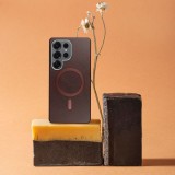 GENTLEMAN MAG COVER Case compatible with MagSafe for SAMSUNG A07 brown