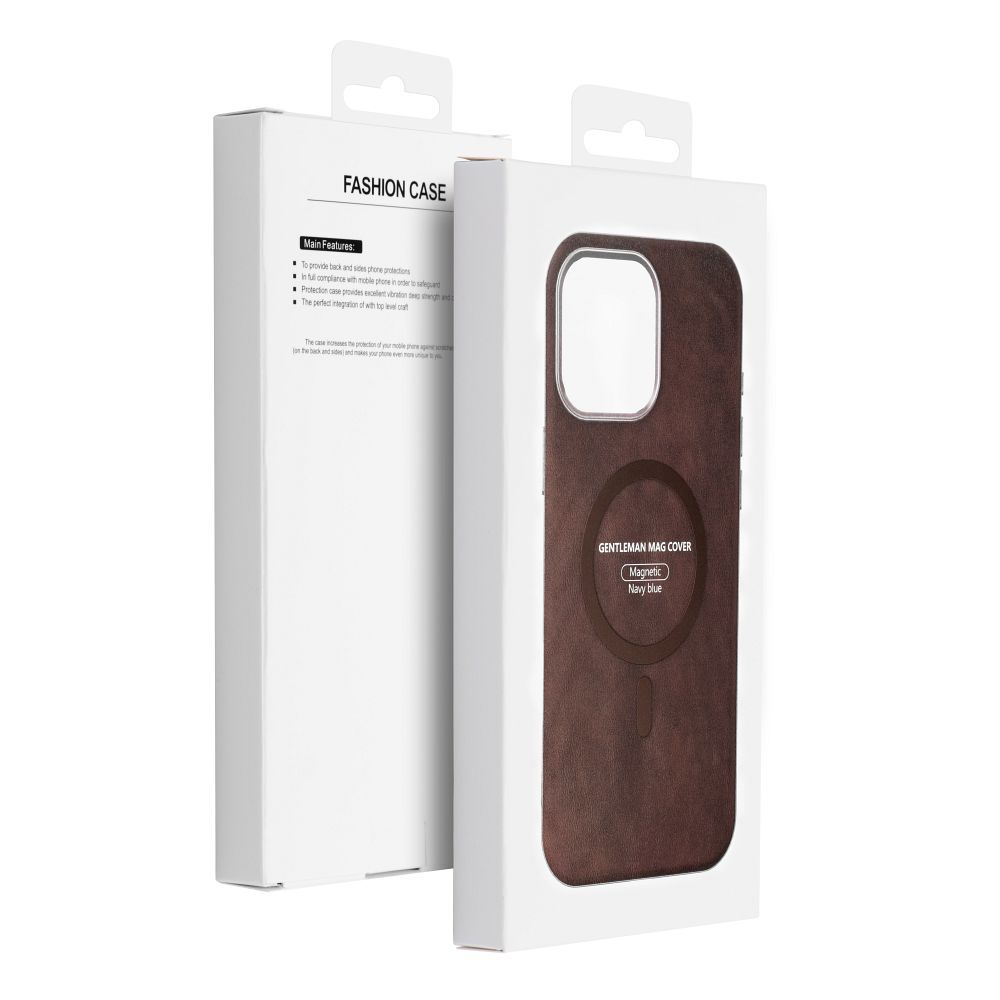 GENTLEMAN MAG COVER Case compatible with MagSafe for SAMSUNG A07 brown