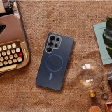 GENTLEMAN MAG COVER Case compatible with MagSafe for SAMSUNG A07 navy blue