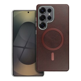Zadní kryt GENTLEMAN MAG COVER Case compatible with MagSafe pro Samsung Galaxy A17, hnědá