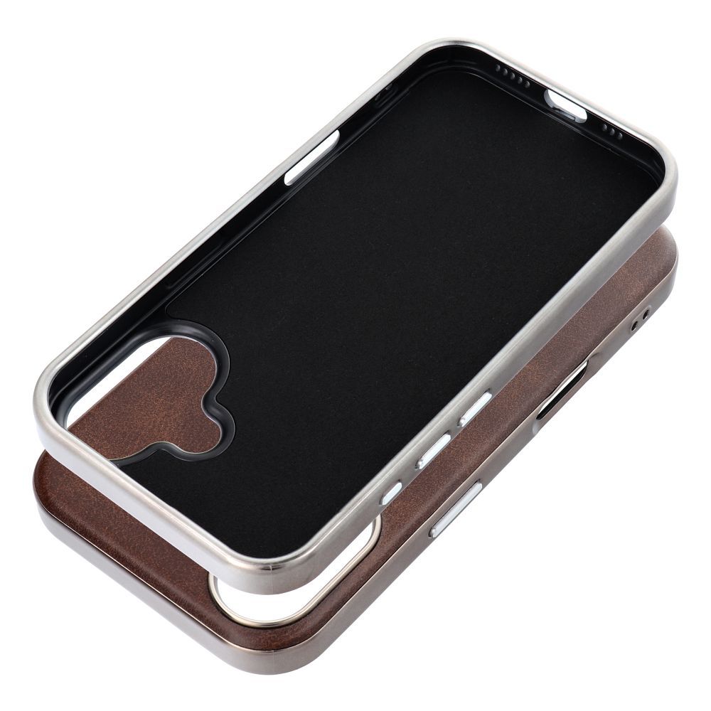 GENTLEMAN MAG COVER Case compatible with MagSafe for IPHONE 16 brown