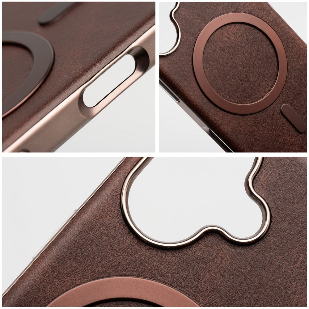 GENTLEMAN MAG COVER Case compatible with MagSafe for IPHONE 15 PRO brown