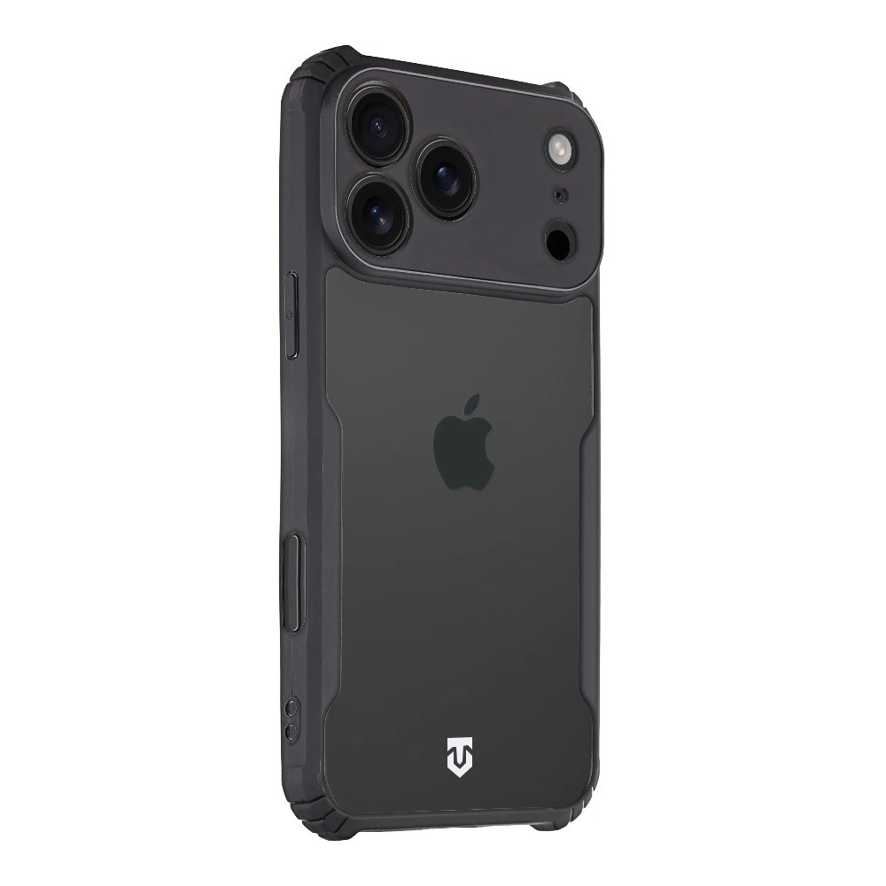 Tactical Quantum Stealth Kryt pro Apple iPhone 17 Pro Max Clear/Black