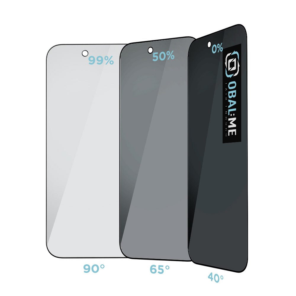 OBAL:ME Privacy 5D Tvrzené Sklo pro Apple iPhone 17 Air Black