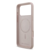 Karl Lagerfeld Liquid Silicone Karl and Choupette MagSafe Zadní Kryt pro iPhone 17 Pro Max Pink