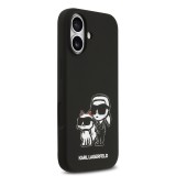 Karl Lagerfeld Liquid Silicone K&CH Sketch MagSafe Zadní Kryt pro iPhone 17 Black