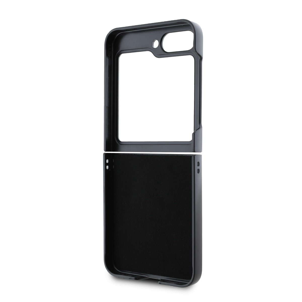 Guess PC/TPU Glitter Flakes Metal Logo Zadní Kryt pro Samsung Galaxy Z Flip 6/7 FE Black