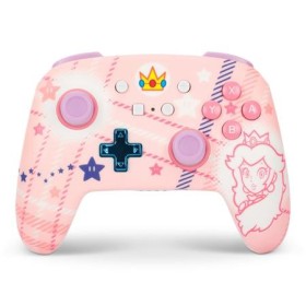 PowerA Enhanced Nabíjecí bezdrátový herní ovladač pro Nintendo Switch - Super Mario Princess Peach Plaid