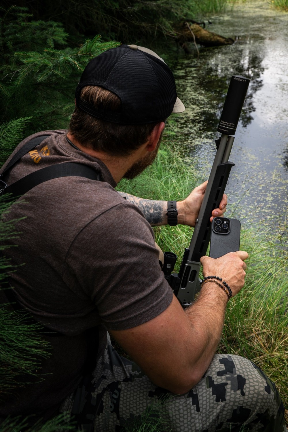 Tactical MagForce Beaver Kryt pro iPhone 15 Pro Max Asphalt