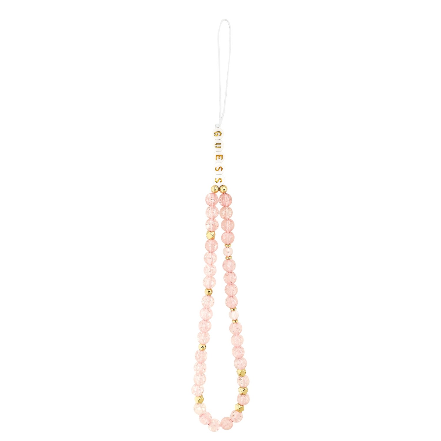 Guess IML Flowers Allover Strap MagSafe Zadní Kryt pro iPhone 17 Pro Max Pink