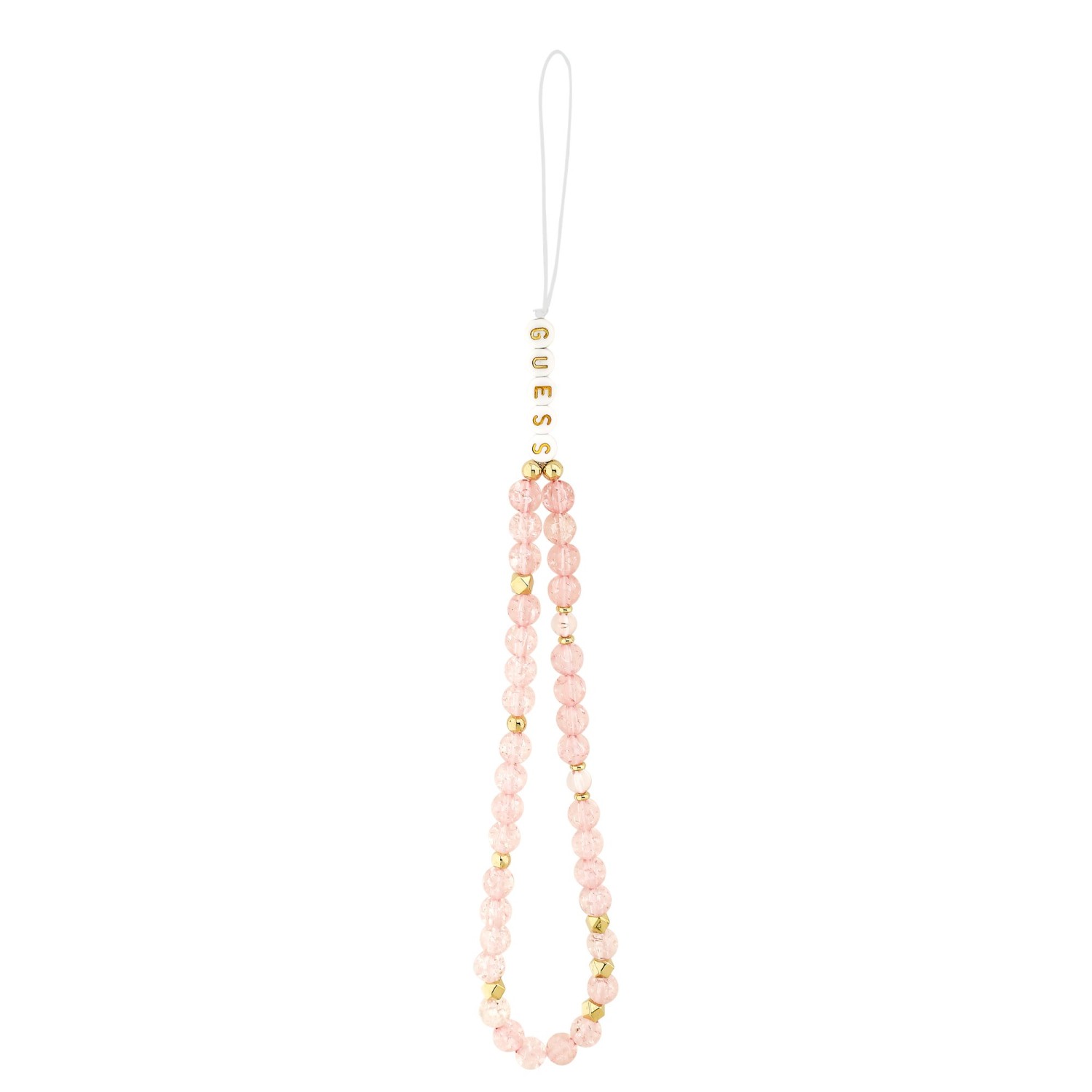 Guess IML Flowers Allover Strap MagSafe Zadní Kryt pro iPhone 17 Pink