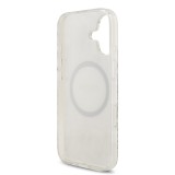 Guess IML Flowers Allover Strap MagSafe Zadní Kryt pro iPhone 17 White