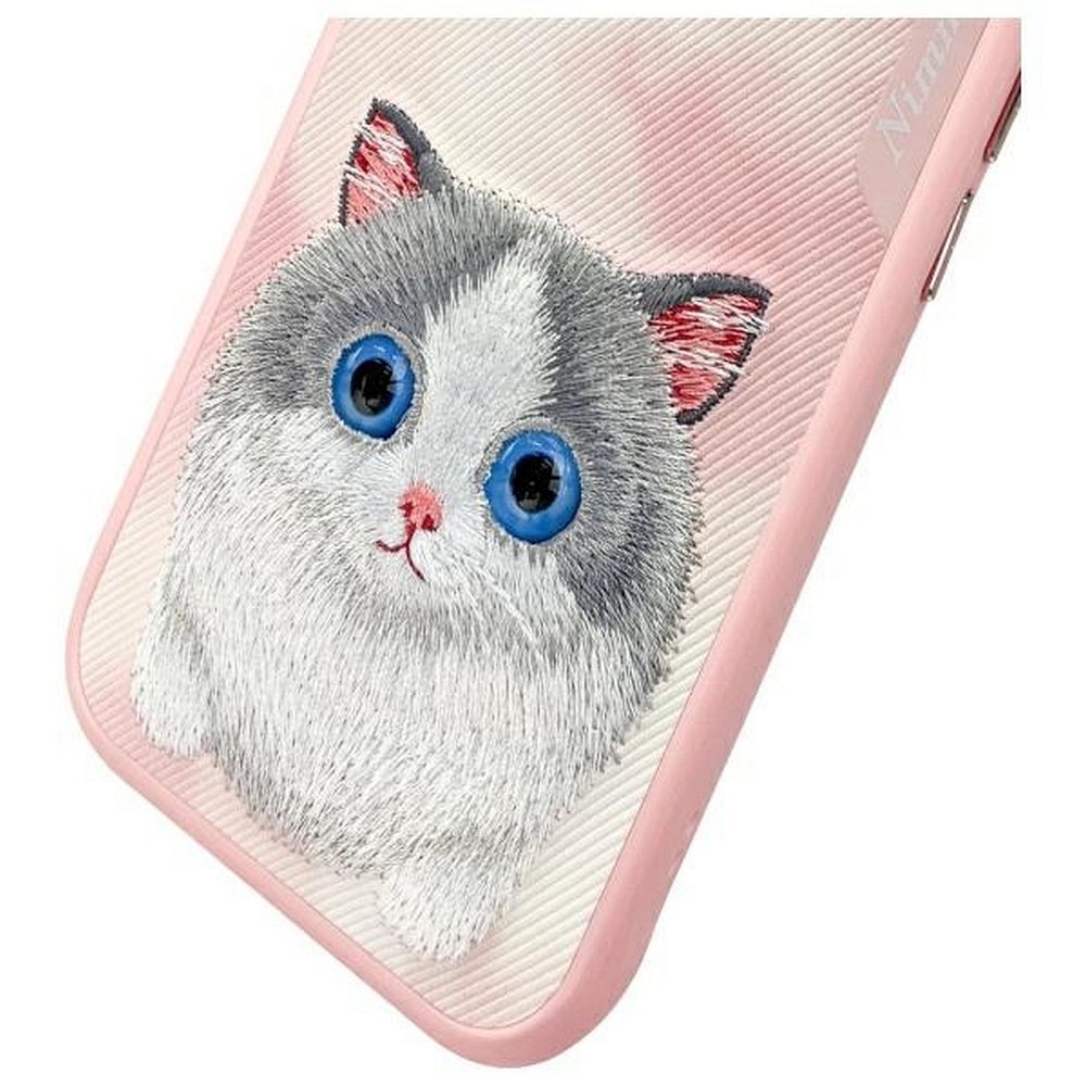 Zadní kryt NIMMY case BIG EYED PET 2.0 Cat Pro Apple iPhone 15 Pro, růžová