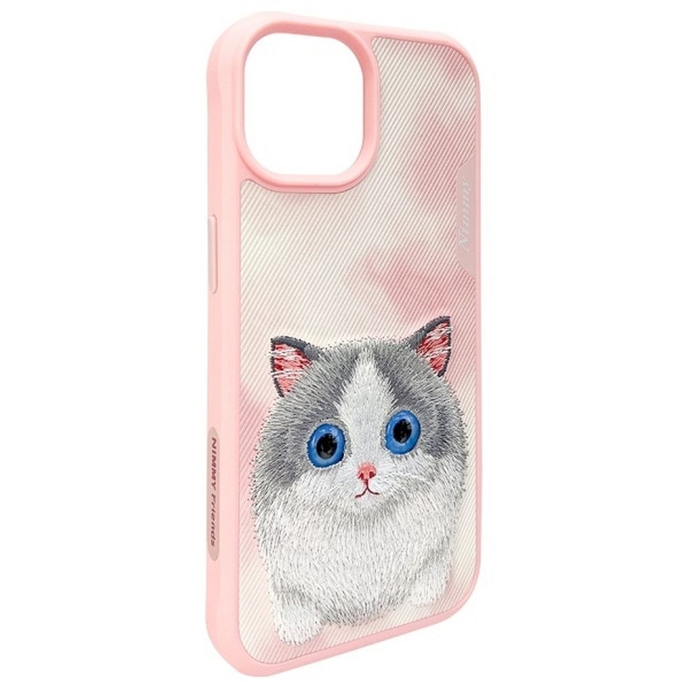 Zadní kryt NIMMY case BIG EYED PET 2.0 Cat Pro Apple iPhone 16 Pro Max, růžová