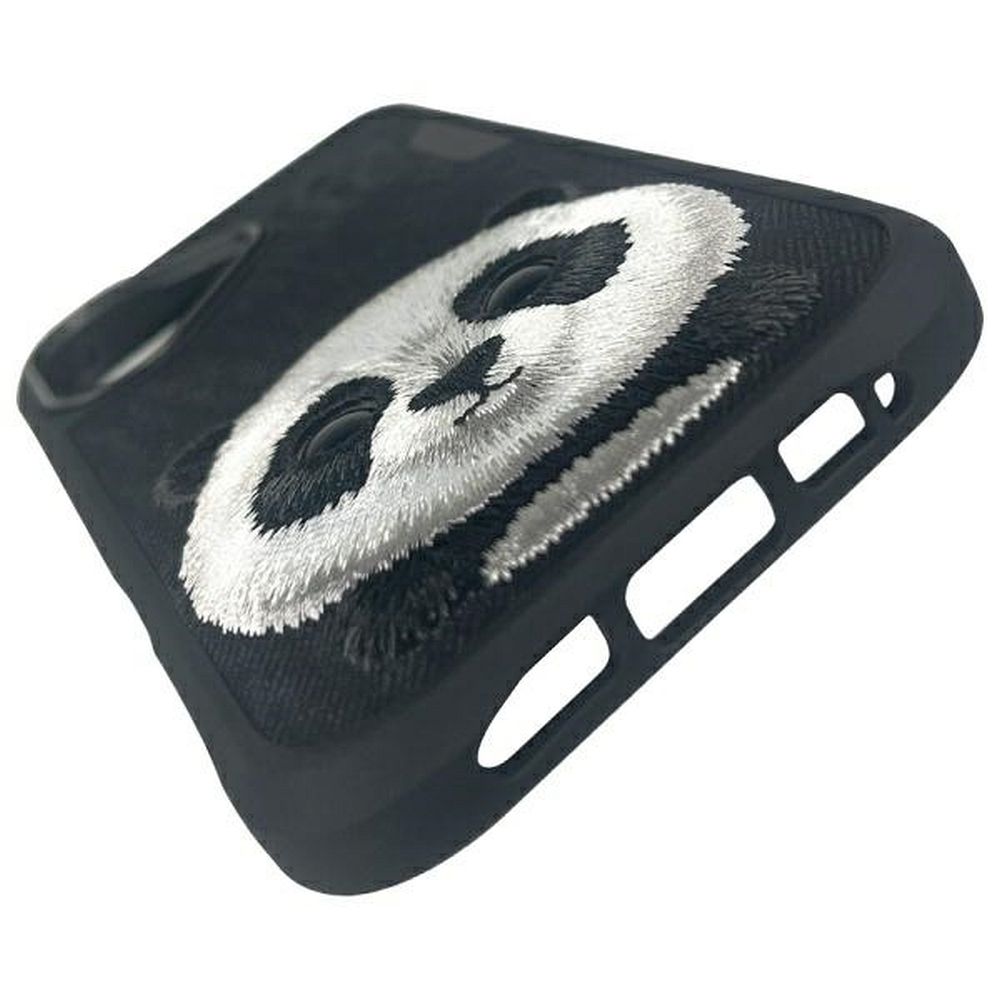 Zadní kryt NIMMY case BIG EYED PET 2.0 Panda pro Apple iPhone 16 Pro Max, černá