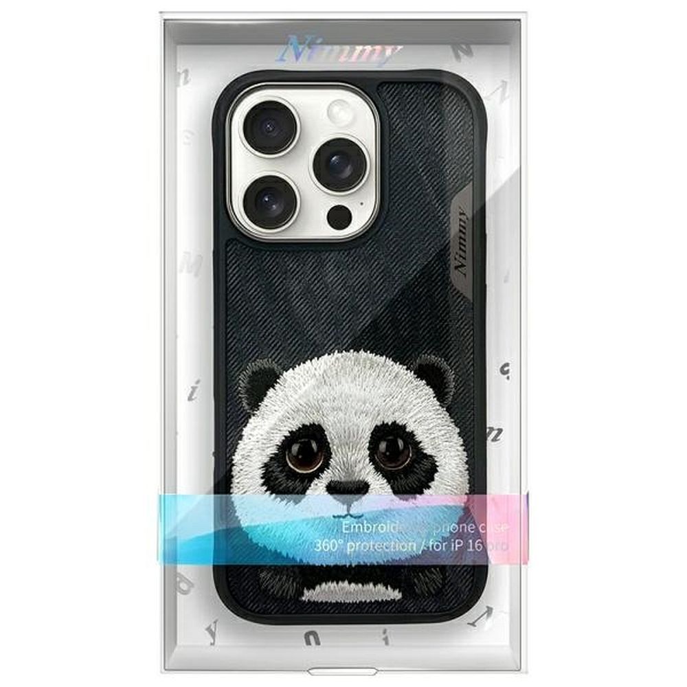 NIMMY case BIG EYED PET 2.0 Panda for IPHONE 16 Pro Max black
