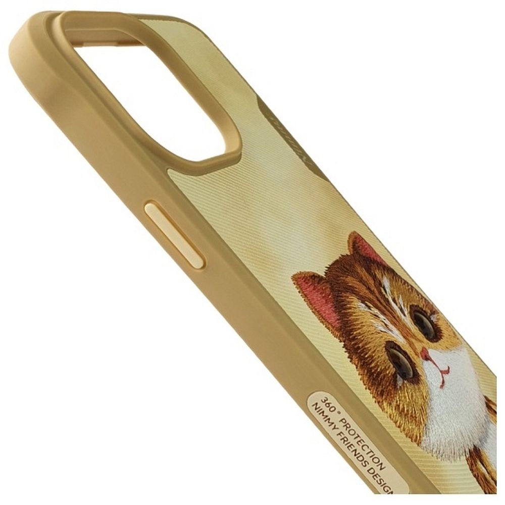 Zadní kryt NIMMY case BIG EYED PET 2.0 Cat Pro Apple iPhone 16 Pro Max, khaki