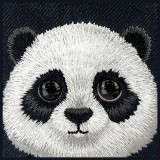 Zadní kryt NIMMY case BIG EYED PET 2.0 Panda pro Apple iPhone 16 Pro, černá