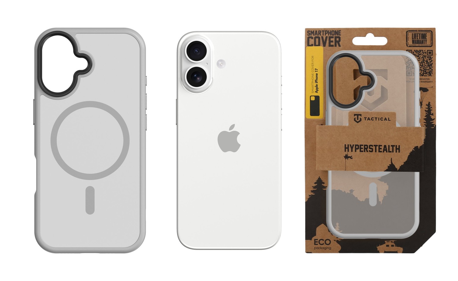 Tactical MagForce Hyperstealth Kryt pro iPhone 17 Light Grey