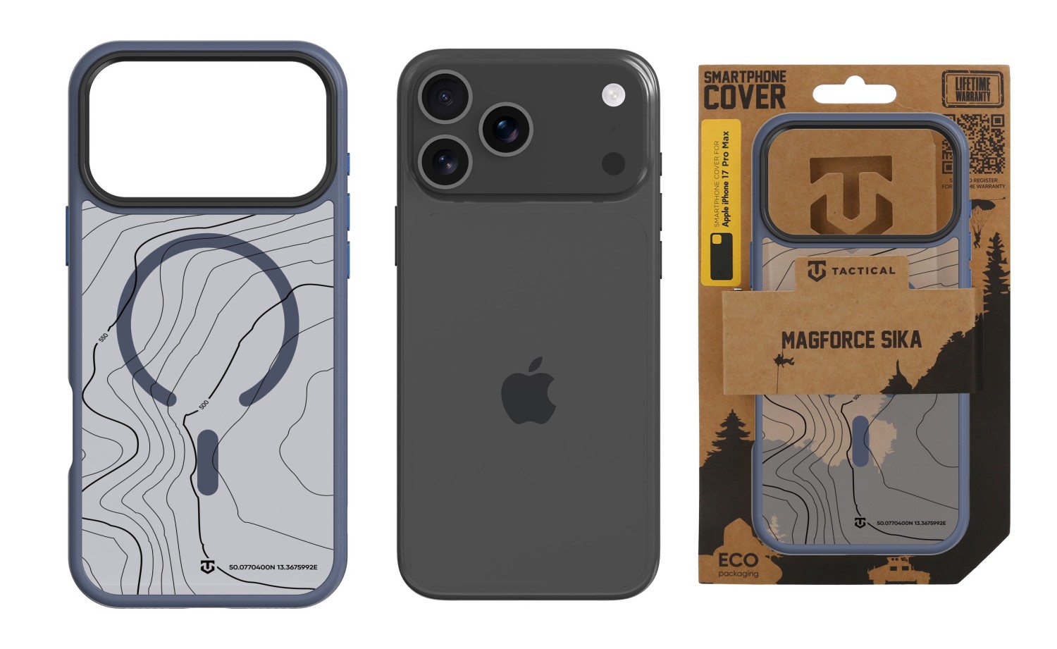 Tactical MagForce Hyperstealth Sika Kryt pro iPhone 17 Pro Max Deep Blue