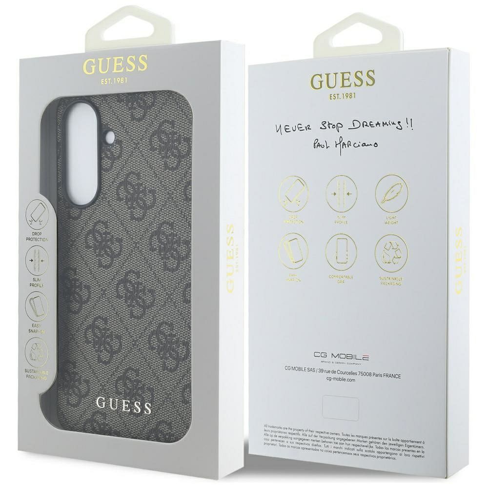 Guess 4G Zadní Kryt pro Samsung Galaxy A56 Brown