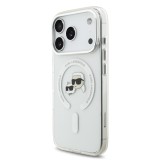 Karl Lagerfeld IML K&CH Heads Metal Frame MagSafe Zadní Kryt pro iPhone 17 Pro Transparent