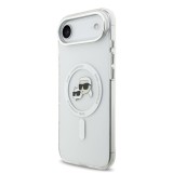 Karl Lagerfeld IML K&CH Heads Metal Frame MagSafe Zadní Kryt pro iPhone 17 Air Transparent