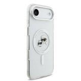 Karl Lagerfeld IML K&CH Heads Metal Frame MagSafe Zadní Kryt pro iPhone 17 Air Transparent