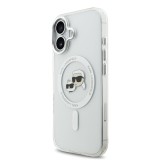 Karl Lagerfeld IML K&CH Heads Metal Frame MagSafe Zadní Kryt pro iPhone 17 Transparent