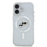 Karl Lagerfeld IML K&CH Heads Metal Frame MagSafe Zadní Kryt pro iPhone 17 Transparent