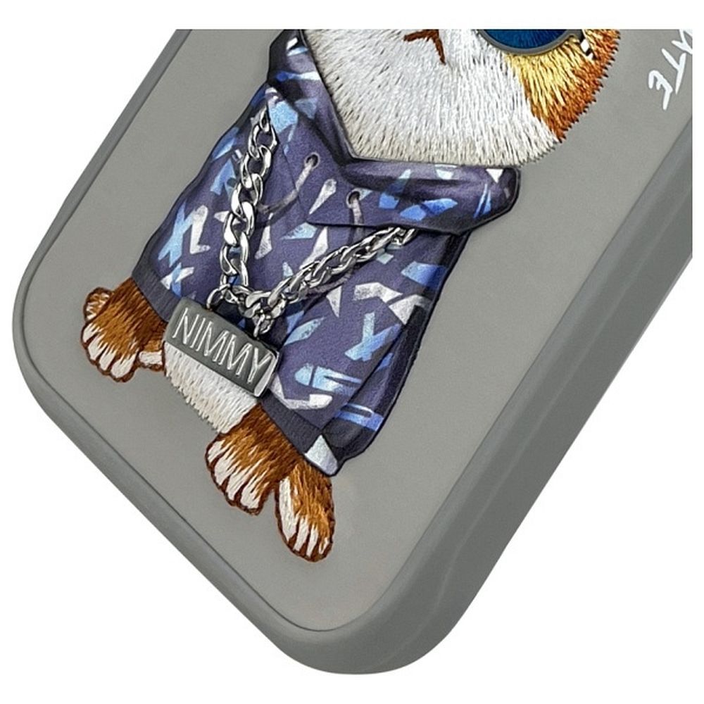 NIMMY case GLASSES COOL CAT for IPHONE 16 Pro Max gray