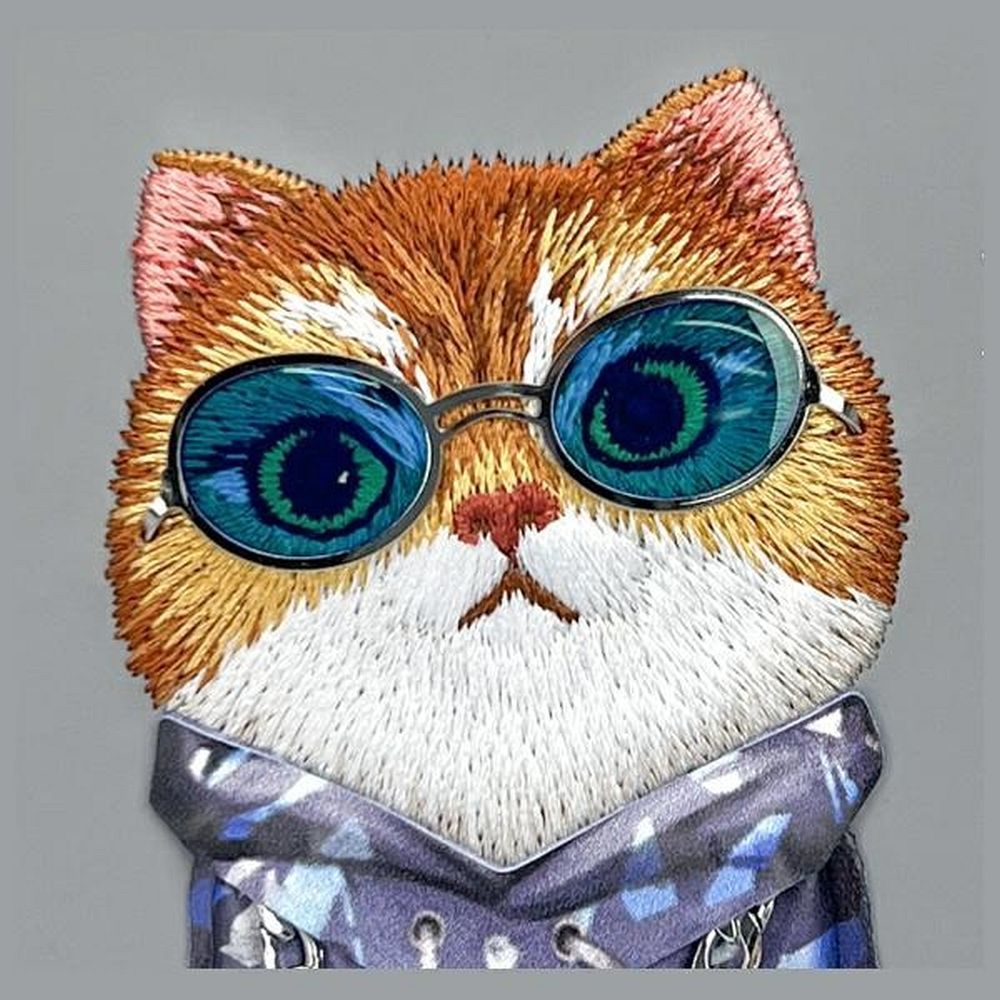 NIMMY case GLASSES COOL CAT for IPHONE 16 gray