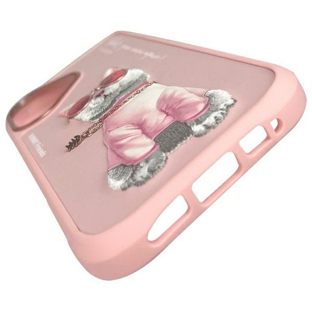 NIMMY case GLASSES COOL CAT for IPHONE 16 pink